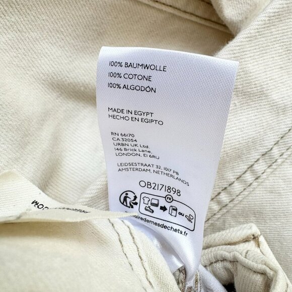 NWT Free People Aster Straight Leg Jeans We The Free in Cream - Picture 11 of 14